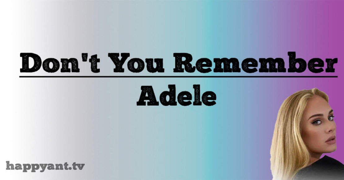ادل (Adele) | Don't You Remember ادل (Adele) | Don't You Remember