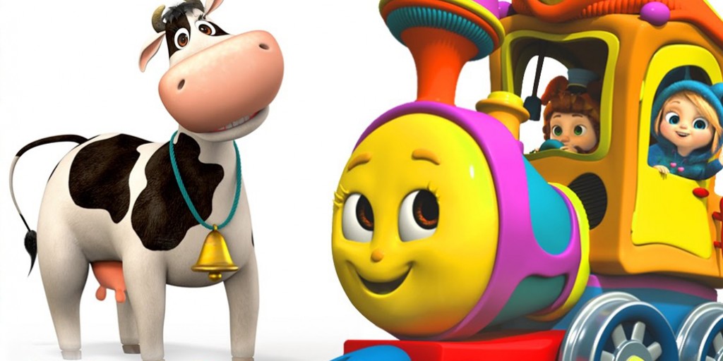 کارتون موزیکال دیو و آوا - Farm Animals Train Part 1