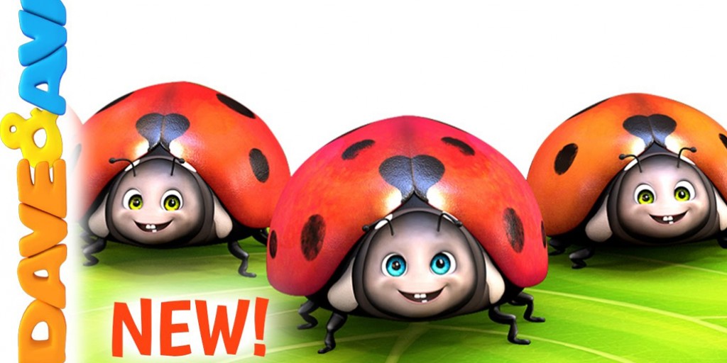 کارتون موزیکال دیو و آوا - Five Little Ladybugs