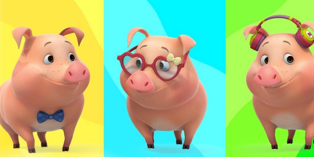 کارتون موزیکال دیو و آوا - This Little Piggy Colors