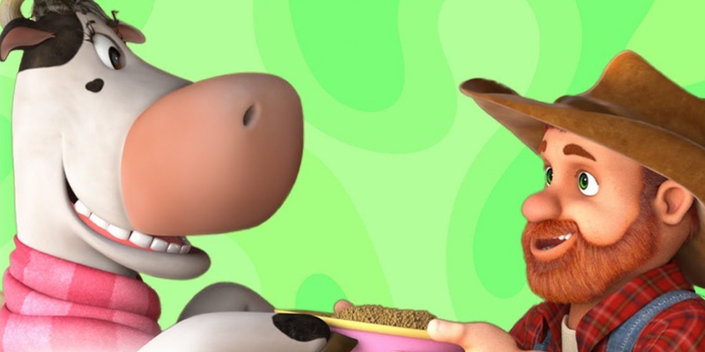 کارتون موزیکال دیو و آوا - Farmer Browns Cow