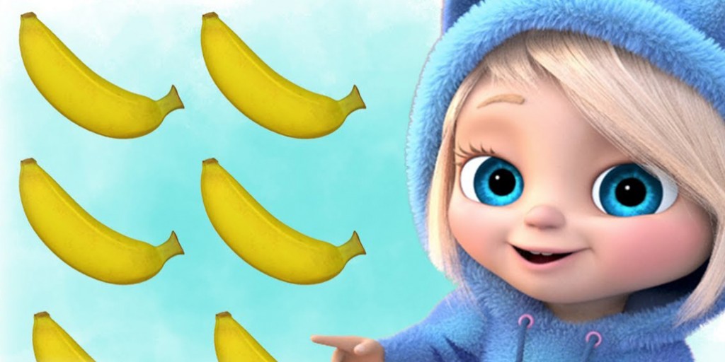 کارتون موزیکال دیو و آوا - One banana Two Bananas