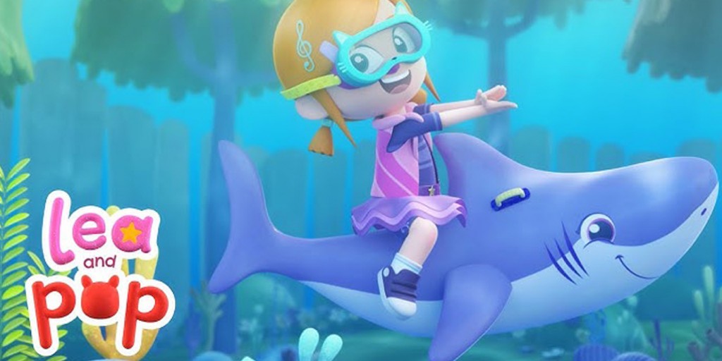 کارتون موزیکال لیا و پاپ - Baby Shark