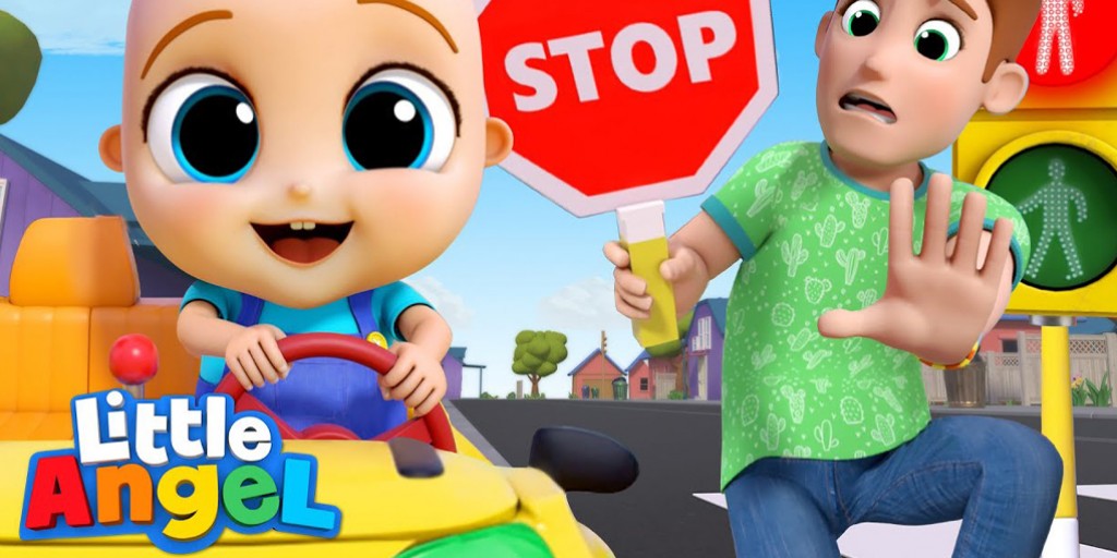 کارتون موزیکال لیتل آنجل - Green Light Go Red Light Stop