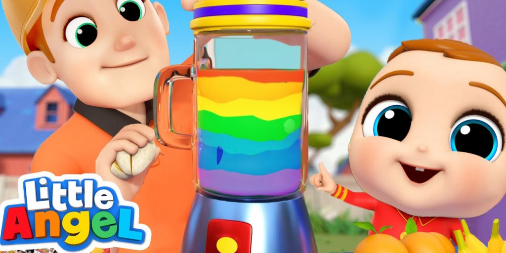 کارتون موزیکال لیتل آنجل - Juice Song Learn Colors