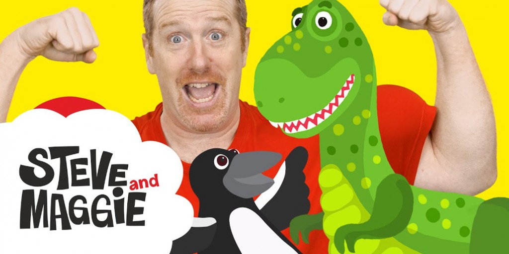 کارتون استیو و مگی - Dinosaur Hunt in Steve and Maggies New House
