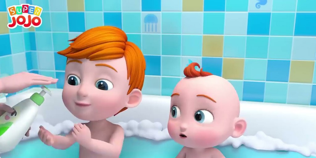 کارتون موزیکال سوپر جوجو - Bath Song Baby Shark