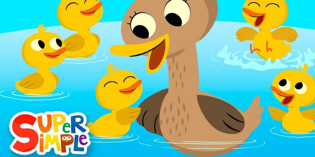 کارتون موزیکال سوپر سیمپل سانگ - Five Little Ducks