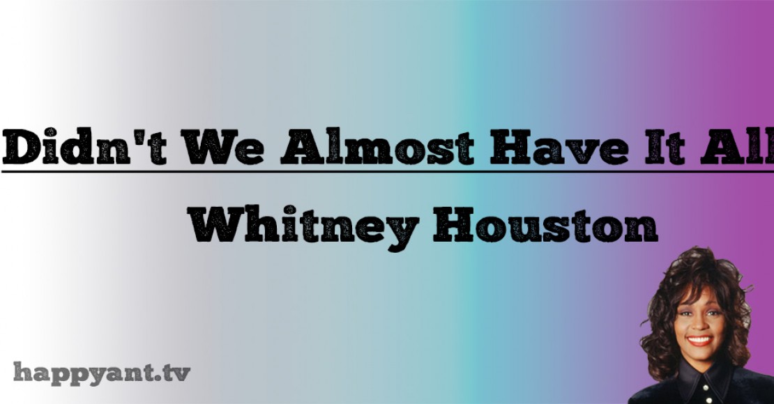 ویتنی هیوستون (Whitney Houston) | Didn't We Almost Have It All